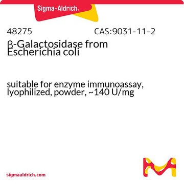 β-Galactosidase from Escherichia coli suitable for enzyme immunoassay, lyophilized, powder, ~140 U/mg