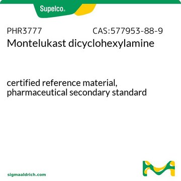 Montelukast dicyclohexylamine certified reference material, pharmaceutical secondary standard