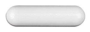 Magnetic Stir Bar PTFE, Smooth, diam. × L 30 mm × 8 mm, pkg of 10 ea, white