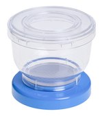 EZ-Fit® filtration unit with absorbent pad 0.45 µm MCE white membrane with 100 mL funnel, single packaging with plug, suitable for solid and liquid cultivation