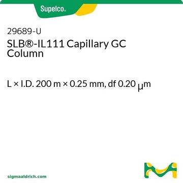 SLB®-IL111 Capillary GC Column L × I.D. 200 m × 0.25 mm, df 0.20 μm