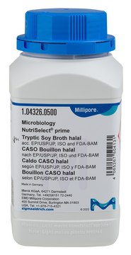 Tryptic Soy Broth - Dehydrated Culture Media NutriSelect® Prime, EP, USP, JP, ISO, FDA BAM, powder, Suitable for use in Halal and Kosher certified processes