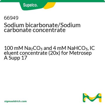 Sodium bicarbonate/Sodium carbonate concentrate 100 mM Na2CO3 and 4 mM NaHCO3, IC eluent concentrate (20x) for Metrosep A Supp 17