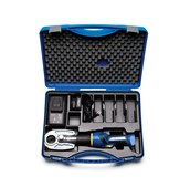 NovaSeal Battery Powered Crimping Tool AC/DC input 220 V / 240 V AC, EuroPlug, Kit content : crimping tool, 10,8V Li-ion battery, battery charger