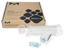 Microfil® funnel with S-Pak® sample volume 100 mL, mixed cellulose esters (MCE), pore size 0.22 μm, filter diam. 47 mm, white filter, gridded filter