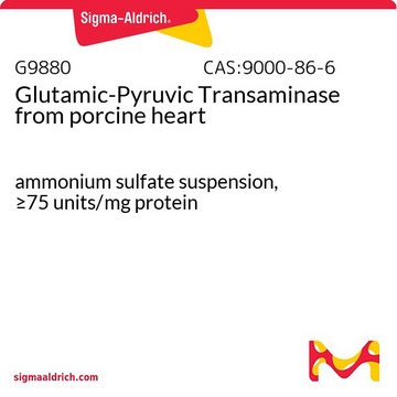 Glutamic-Pyruvic Transaminase from porcine heart ammonium sulfate suspension, ≥75 units/mg protein