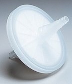 Millex™ hydrophobic PTFE vent filter pore size 0.2 μm, diam. 50 mm, non-sterile, 1/4-1/2 in. hose barb, sterilization compatible with autoclavable