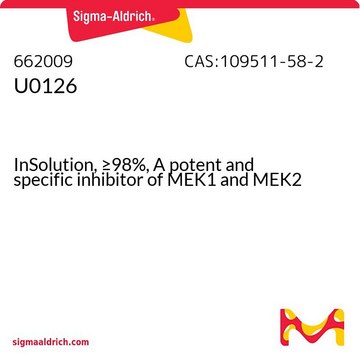 U0126 InSolution, ≥98%, A potent and specific inhibitor of MEK1 and MEK2
