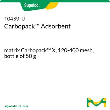 Carbopack™ Adsorbent matrix Carbopack™ X, 120-400 mesh, bottle of 50 g