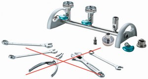 EZ-Fit® Manifold 316L stainless steel, 6-place manifold base for filtration application