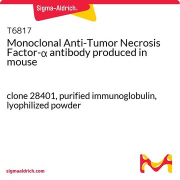 Monoclonal Anti-Tumor Necrosis Factor-α antibody produced in mouse clone 28401, purified immunoglobulin, lyophilized powder