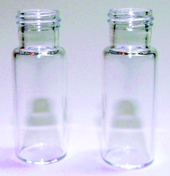 Certified screw thread vials, 9 mm thread, 12 x 32 mm volume 2 mL, clear glass vial, pkg of 100 ea