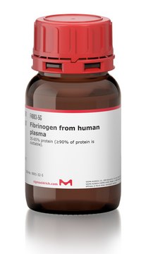 Fibrinogen from human plasma 35-65% protein (≥90% of protein is clottable).