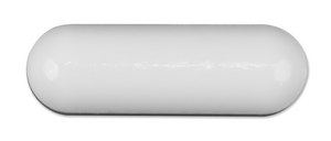 Magnetic Stir Bar PTFE, Smooth, diam. × L 25 mm × 8 mm, pkg of 10 ea, white
