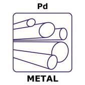 Palladium rod, 100mm, diameter 2.0mm, 99.95%