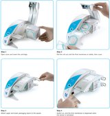 EZ-Pak® Membrane Filter mixed cellulose esters (MCE), pore size 0.45 μm, filter diam. 47 mm, black filter, gridded filter, suitable for bioburden testing, input: bottled water, beverage(s)