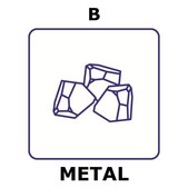 硼 granule, 15 mm nominal granule size, weight 100 g, purity 99%