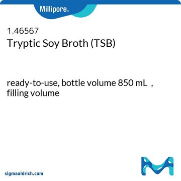Tryptic Soy Broth Ready-to-use Bottles Tween® 1 %, bottle capacity 1000 mL, bottle filling volume 850 mL, closure type, red screw cap, box of 6 bottles