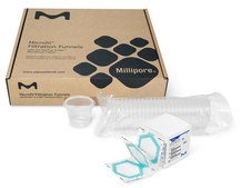 Microfil® with EZ-Pak® sample volume 100 mL, mixed cellulose esters (MCE), pore size 0.22 μm, filter diam. 47 mm, white filter, gridded filter