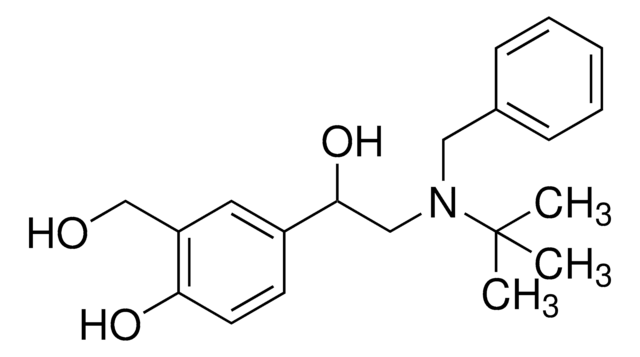 4-[2-[Benzyl(tert-butyl)amino]-1-hydroxyethyl]-2-(hydroxymethyl)phenol certified reference material, TraceCERT®, Manufactured by: Sigma-Aldrich Production GmbH, Switzerland